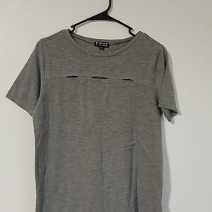 Women's Gray Short Sleeve Tee